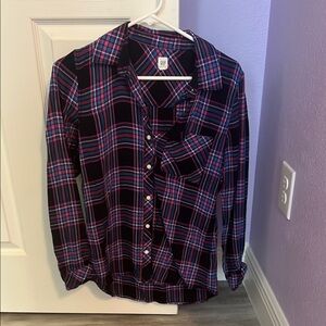 GAP Blue and Pink Button Down Shirt